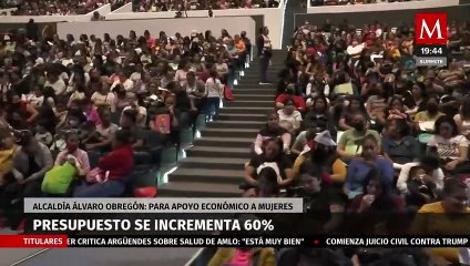 Lía Limón entregó el primer apoyo a mujeres inscritas en el programa 'Contigo Vecina'