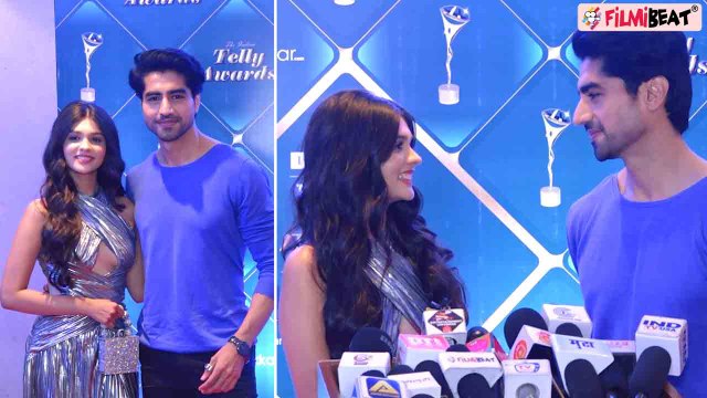 Pranali Rathod and Harshad Chopda Looking cute Together at Indian Telly Awards 2023