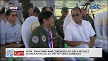 PBBM, sinaksihan ang combined live fire exercises sa Balikatan 2023 sa San Antonio, Zambales | GMA Integrated News Bulletin