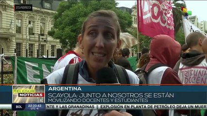 Download Video: Argentina: Gremios docentes realizaron paro contra políticas educativas de la gestión macrista