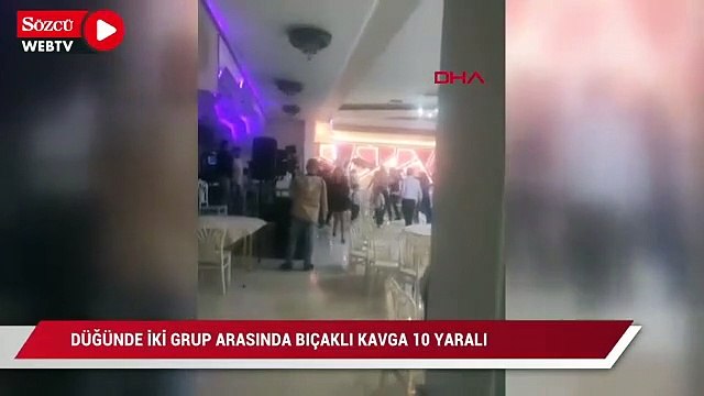 Düğünde iki grup arasında bıçaklı kavga: 10 yaralı