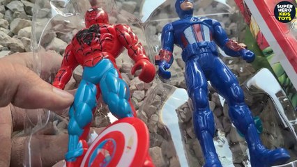 Unboxing Avengers toys, Spider-Man, Hulk, Thor, Captain America, Iron Man