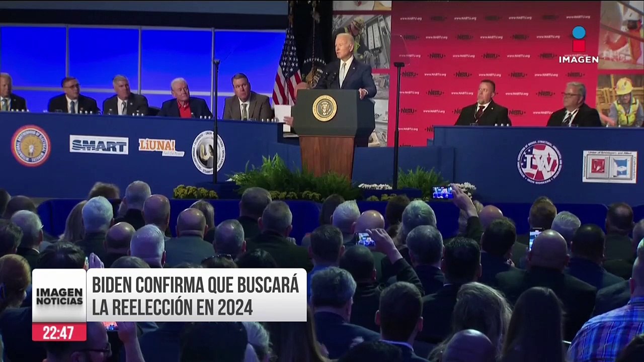 Biden confirmó que buscará reelección a la presidencia de Estados Unidos
