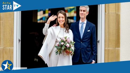 Alexandra de Luxembourg mariée ! La princesse sublime dans un ensemble écru