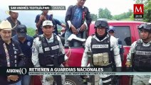 Al menos 4 guardias nacionales son retenidos en Oaxaca por conflicto agrario