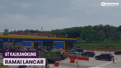Cuti Lebaran Usai, Kondisi Lalin di GT Kalikangkung Ramai Lancar