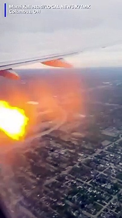 Etats-Unis: Regardez les images de cet avion d’American Airlines qui a pris feu après avoir été touché par un oiseau - VIDEO