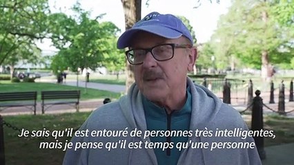 Réactions d'électeurs américains à la candidature de Biden en 2024