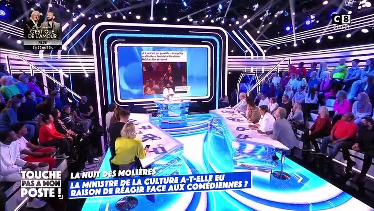 Rima Abdul-Malak aux Molières : Cyril Hanouna dénonce une mise en scène dans TPMP
