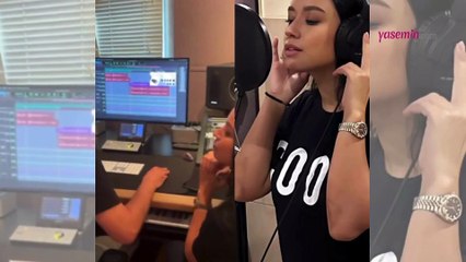 Tuğba Yurt yeni şarkısı için stüdyoda! "Heyecanlıyım, şans dileyin bana"