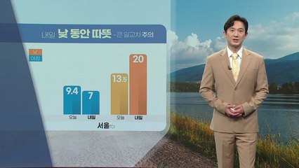 [날씨] 내일 낮 동안 따뜻...큰 일교차 주의 / YTN