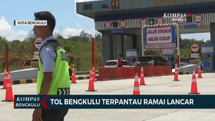 Tol Bengkulu Terpantau Ramai Lancar