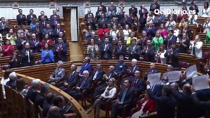 Lula da Silva en el Parlamento de Portugal