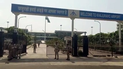 ट्रेनिंग के लिए खजुराहो पहुंचे दो हेलीकॉप्टर   