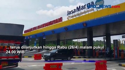 Usai Libur Lebaran, Kondisi Lalin di Gerbang Tol Kalikangkung Ramai Lancar