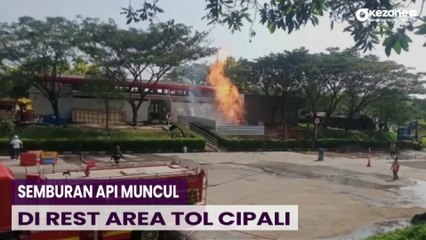 Download Video: Semburan Api Setinggi 6 Meter Muncul di Rest Area