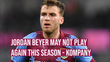 Jordan Beyer in race to be fit for end of season