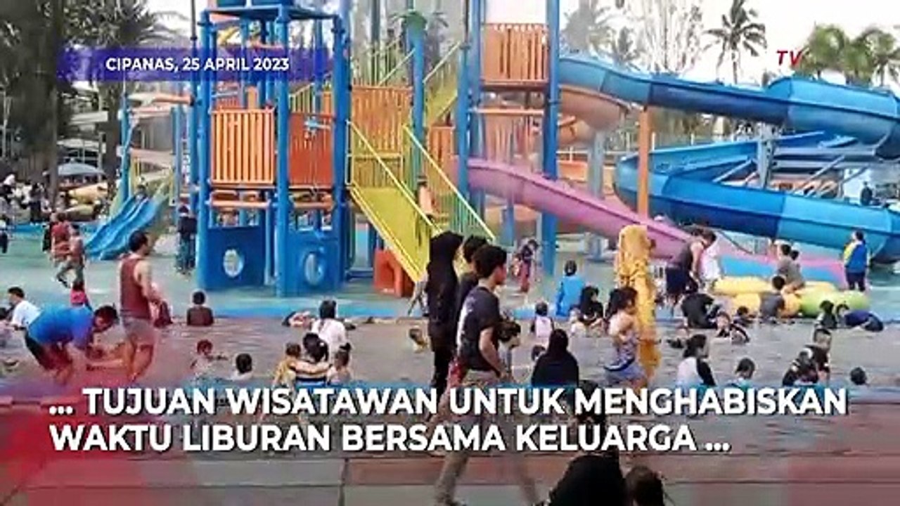 Ramai! Taman Air Cipanas Jadi Primadona Wisatawan di Libur Lebaran 2023