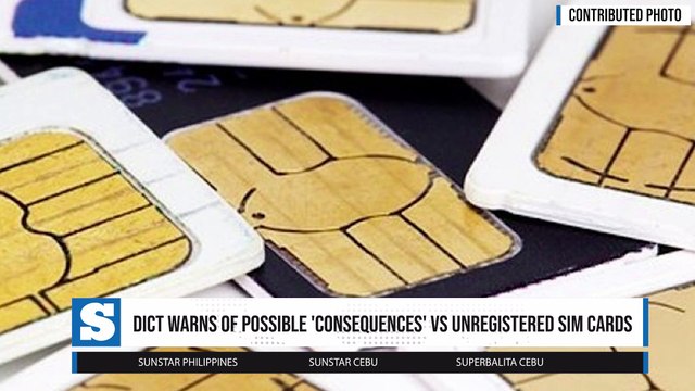 DICT warns of possible 'consequences' vs unregistered SIM cards