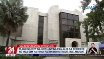 Plano ng DICT na unti-unting pag-alis sa serbisyo ng mga sim na hindi pa rin rehistrado, inalmahan | 24 Oras