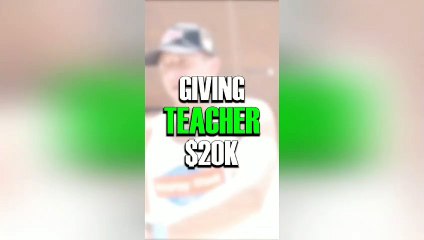 SteveWillDoIt Gives his Old Teacher $20,000