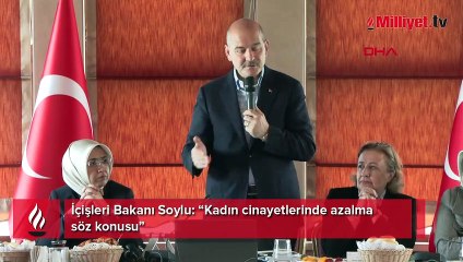 İçişleri Bakanı Soylu: Kadın cinayetlerinde azalma söz konusu