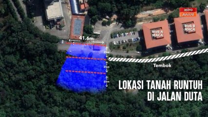 [INFOGRAFIK] Lokasi tanah runtuh di Jalan Duta