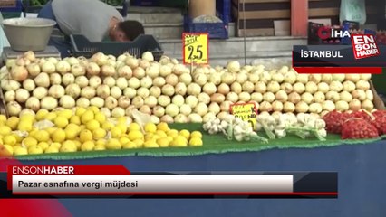 Pazar esnafına vergi müjdesi