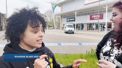 Shoppers react to suspicious package being detonated