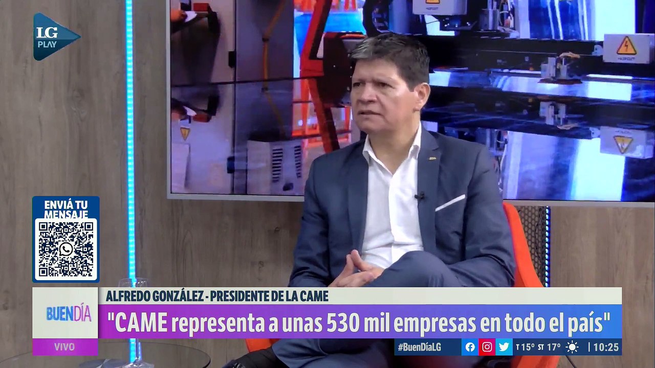 "Los gobiernos deben implementar politicas diferenciadas activas al sector PYME", dijo Alfredo Gonzalez, presidente de la CAME