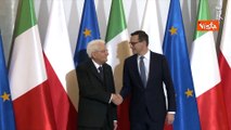 Mattarella incontra il Primo Ministro della Repubblica di Polonia, Mateusz Morawiecki