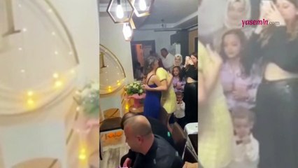 Bu kadarı da pes dedirtti! Nişan töreninde gelini elini öptüren görümce..