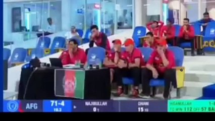 Ihsanuallah nistley bolling against Najibullah AFG players damage face hat bouncer #ihsanuallah