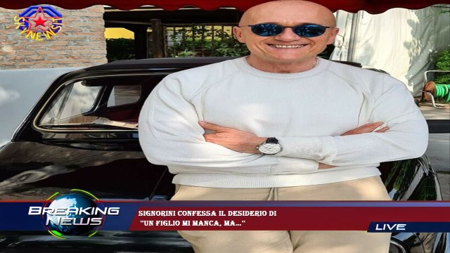 Signorini confessa il desiderio di ''Un figlio mi manca, ma…''