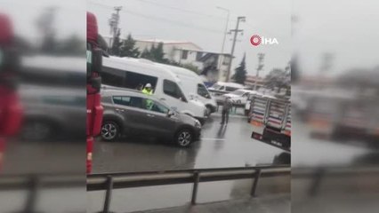 Gebze'de zincirleme kaza, yaralılar var