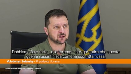 Ucraina, Zelensky "Ricostruzione grande opportunità per l'Europa"