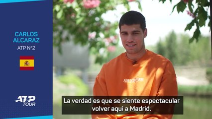 Alcaraz habla antes de empezar el Mutua Madrid Open