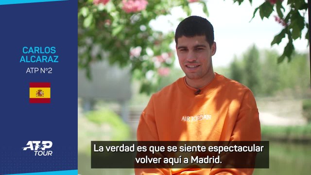 Alcaraz habla antes de empezar el Mutua Madrid Open