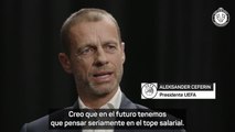 Ceferin habla del próximo límite salarial de Europa en Champions League