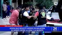 SJL: hablan familiares de joven herido en balacera de Mangomarca