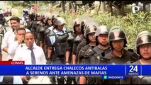 Alcalde de Comas usa chaleco antibalas por seguridad tras amenazas a sus funcionarios