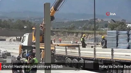 Hatay'da Defne Devlet Hastanesi yükselmeye başladı