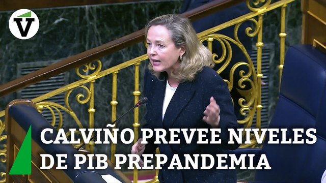Nadia Calviño atisba que el PIB de España recuperará pronto los niveles prepandemia