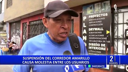 Suspensión del Corredor Amarillo causa molestia entre los usuarios