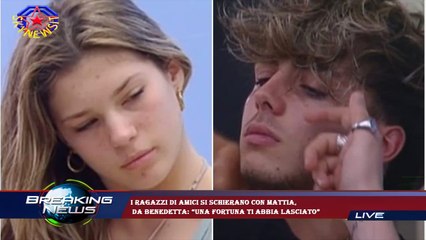 I ragazzi di Amici si schierano con Mattia,  da Benedetta: “Una fortuna ti abbia lasciato”