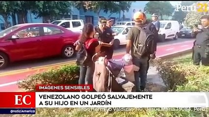 Venezolano golpea brutalmente a su hija en Jesús María.