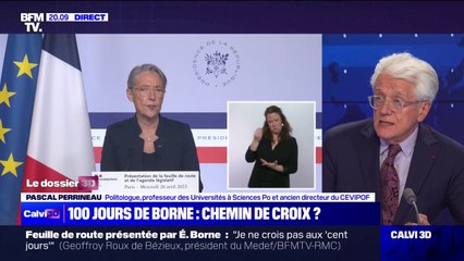 Pascal Perrineau (politologue): "[Élisabeth Borne] est difficilement audible parce qu'elle est en charge d'une mission impossible"