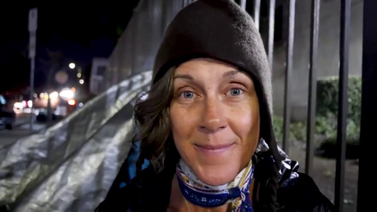 Homeless Lisa in Venice Beach, California. Rats Run Into the Bushes During This Interview.