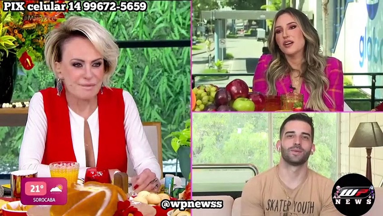 Amanda no Mais Você com Ana Maria Braga