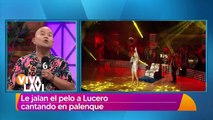 Lucero sufre jalón de cabello por parte de una fan